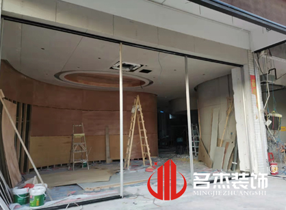 巡工地日记，广州金叶健康科技办公室装修项目紧张进行中