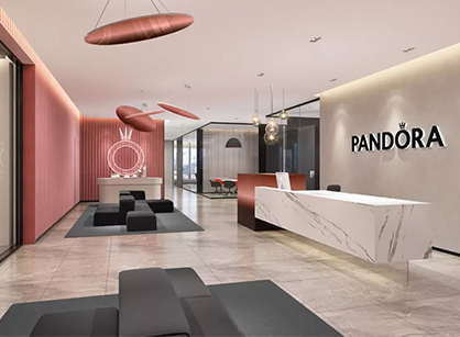 Pandora上海办公总部是如何做装修设计的