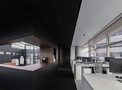 打造一个企业展示&舒适办公的Line+办公装修设计空间