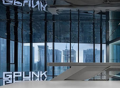 创新和链接未来的办公室装修设计空间是如何设计的——GPUNK哥朋科技
